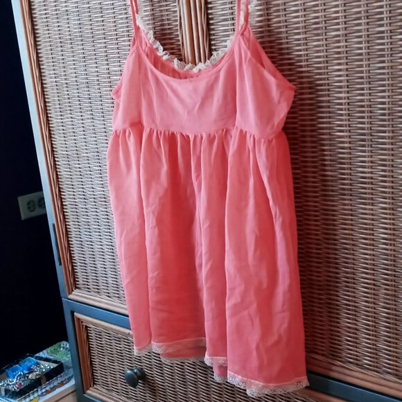 Sweet Starlet Vintage VICTORIA'S SECRET Sheer Bubblegum Pink Babydoll Chemise - Picture 9 of 16